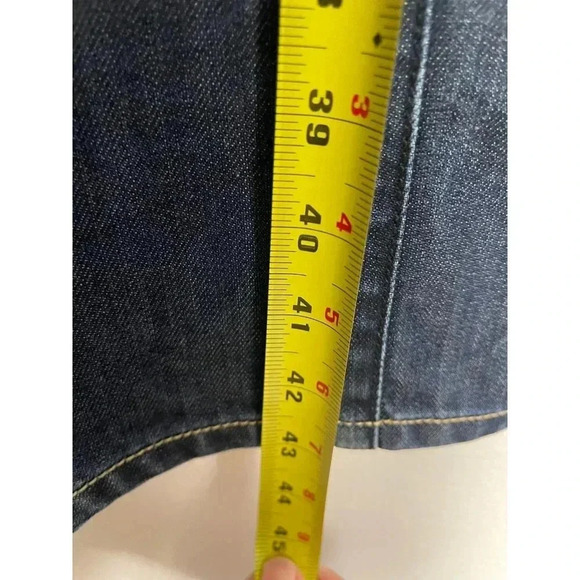 MOD Mens Straight Leg Mid Rise Button Fly Ankle Denim Blue Jeans Sz 31/34 - Picture 3 of 12